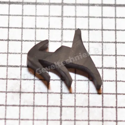 De Vries Kozijnen binnendichting rubber RIB400 (prijs per meter, minimale afname 10 meter)