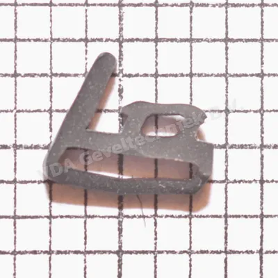 VDA dichting rubber 350 t.b.v. schuifdeur (Afdichting) (Gummi) (prijs per meter, minimale afname 10 meter)