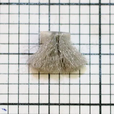 VDA Mohair 6.7.900EC WF GREY B=7mm en H=8/9mm (prijs per meter, minimale afname 10 meter)