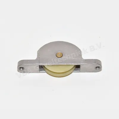 VDA groot 55 x 17 mm kunststof loopwiel in Aluminium behuizing