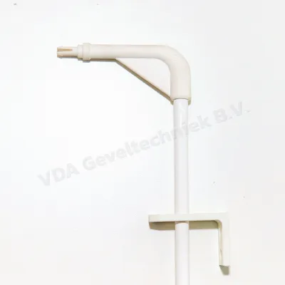 Bedieningsstok wit lengte 1000mm incl. bocht 70mm t.b.v. ventilatie rooster 8mm