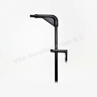 Bedieningsstok stangbediening zwart lengte 1000mm incl. bocht 68mm t.b.v. ventilatie rooster 8mm