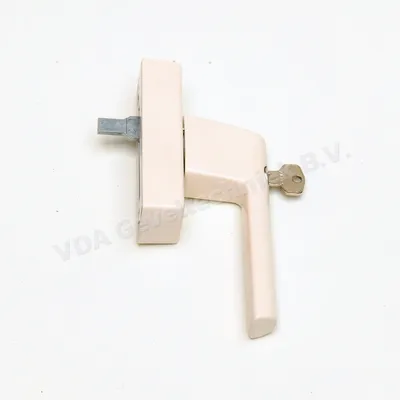 Siegenia alu draaikiep raamkruk/raamgreep LM 4200 RAL9001 Afsluitbaar