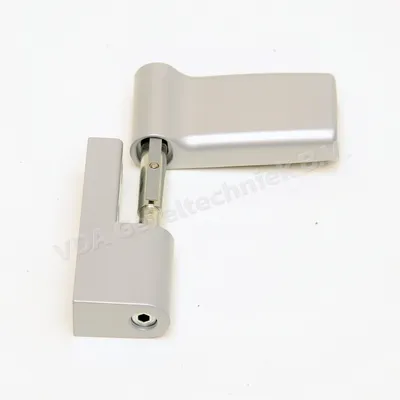 Jocker scharnier zilver PVC silver option-A L=20,5 mm artikel 901silv205a