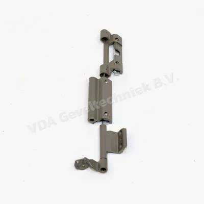Sobinco alu klemscharnier kadergroef 14/18 mm als 10/14 mm RAL7039 afwijkende schaar aansluiting montage