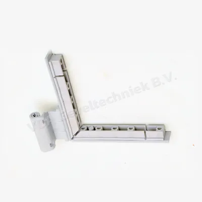 GU onderscharnier Falzecklagerband vleugeldeel N Uni-Jet Links 18 mm Nijhuis Accoya kleur grijs