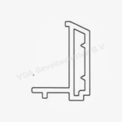 Trocal glaslijst voor vaste ramen 9mm wit lengte van 6000mm