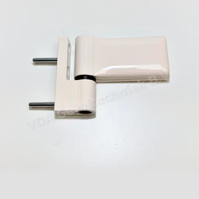 Dr. Hahn 2-delig scharnier KT-V6R RAL9001. Opdek 18-23mm.