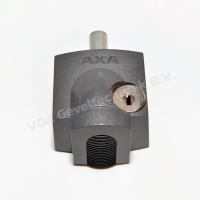 AXA oplegslot/cilinder antraciet 3012-20-97/G