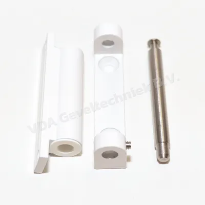 Haps blokscharnier pen RAL9016 70mm 4370-30 met stiftzekering