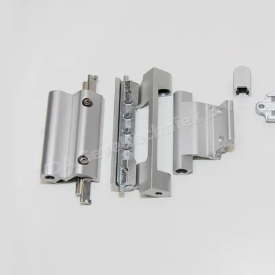 Siegenia alu scharnierset onder en boven LM4200-DK Zilver/EV1 MMBS0010-524010