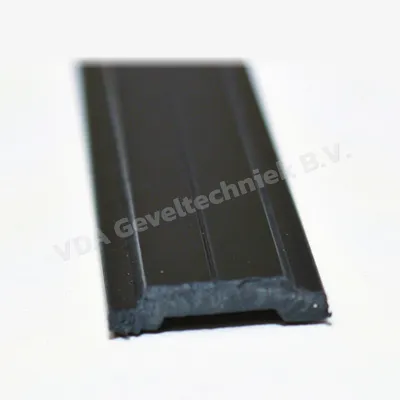 Reynaers tringelstang kunststof zwart 20-10-14mm (prijs per meter. minimale afname 10 meter)
