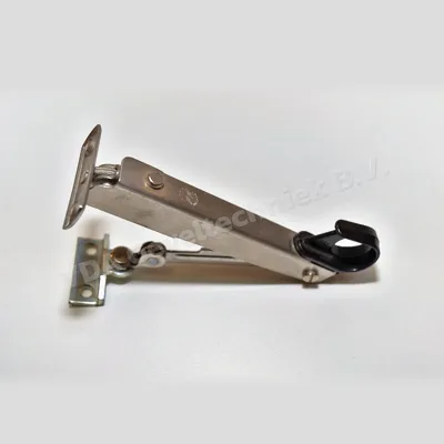 Assa raamuitzetter bruin/rvs 150mm stainless