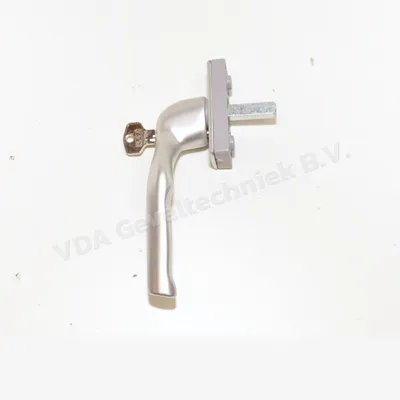 Buva raamgreep/raamkruk rechts stift 30x8mm zwarte onderplaat