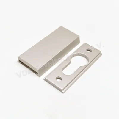 Aluminium afdekplaatje t.b.v. cilinder