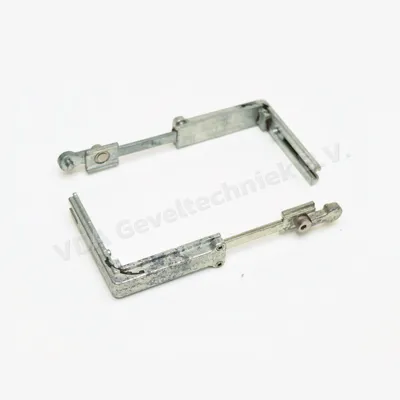Circulair Onderdeel Siegenia alu Hoekoverbrenging / Eckumlenkung ten behoeve van aluminium draaikiep raam voor serie Siegenia LM3100 (uitlopend artikel)