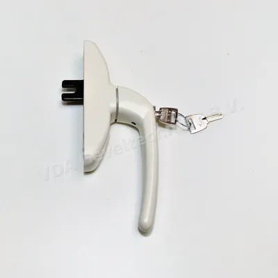 Sobinco alu DK-kruk raamgreep/raamkruk afsluitbaar RAL9001