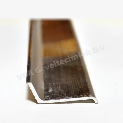 Lekdorpel aluminium 25x12x2500mm