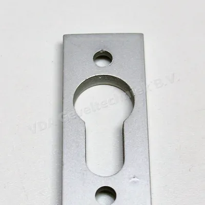 Aluminiumrozet rechthoek t.b.v. cilinder