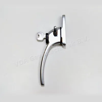 Cockspur Charisma raamgreep/raamkruk raamboom mat verchroomd links afsluitbaar 21MM