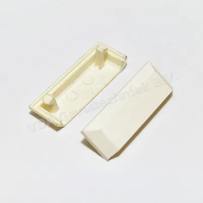 Schuco alu afwateringskapje RAL9001 208696 (prijs per stuk, minimale afname 10 stuks)