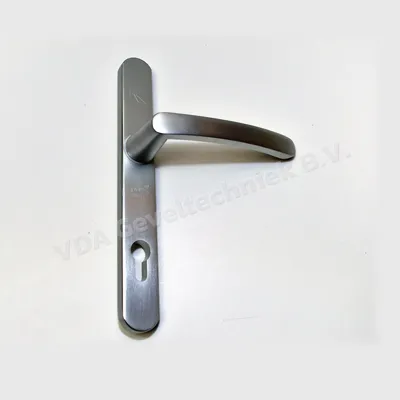 Alcoa/Kawneer deurkruk op langschild buiten. Euro h.o.h. 92 mm. 8002-264 SKG**