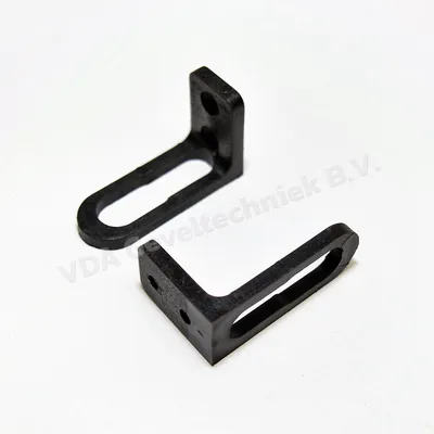Duco stanggeleider 45x28mm zwart 1244