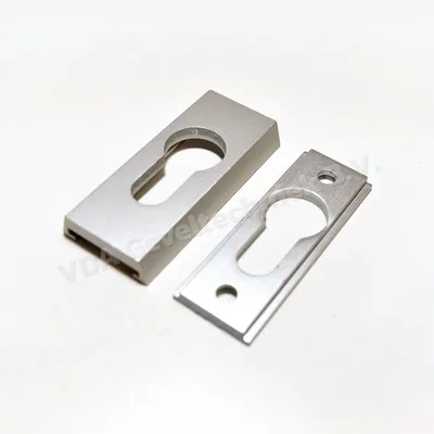 Cilinder rozet zilver/aluminium 65x29