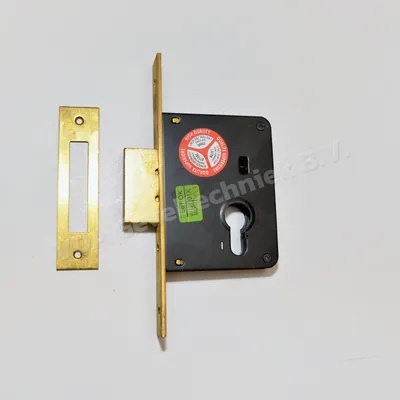 Cisa nachtcilinderslot messing voorplaat drn50