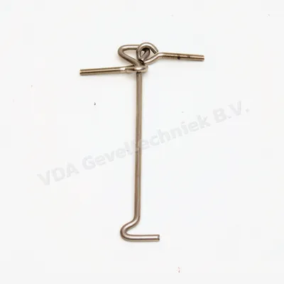 Windhaak RVS 200MM met oog, draad schroef.