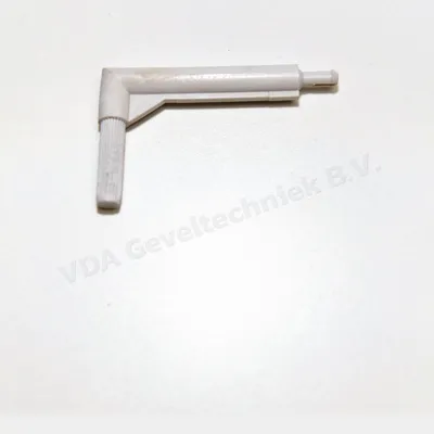 Duco bocht 1231 60mm grijs t.b.v ventilatie rooster