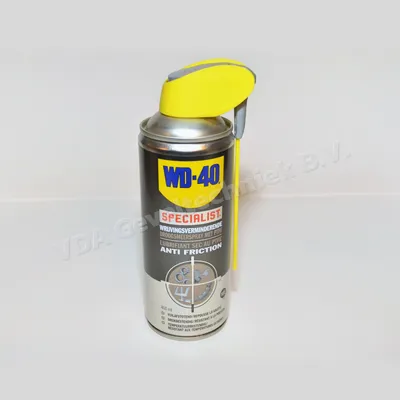 WD40 wrijvingsverminderende droogsmeerspray met PTFE