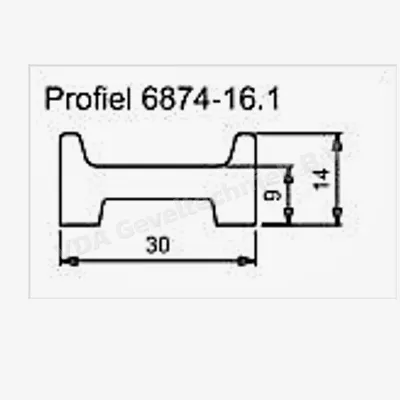 SOBINCO SLUITLIJST 6874-16A L=2170MM