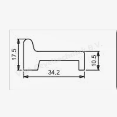SOBINCO PENTALOCK SLUITLIJST 6874A-2