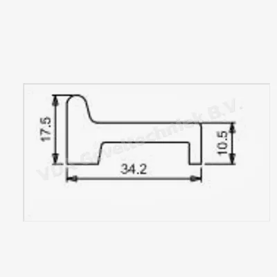 SOBINCO PENTALOCK SLUITLIJST 6874A-2