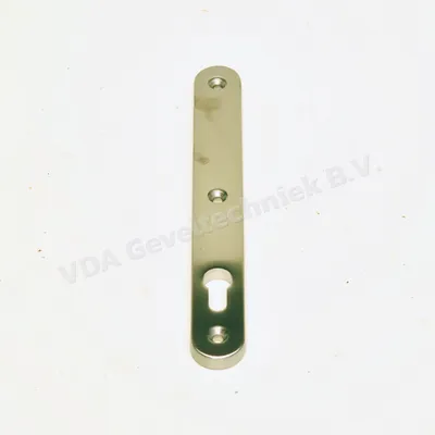 WSS May langschild Binnen 6011 zonder kruk PZ92 258x33 afgerond RVS