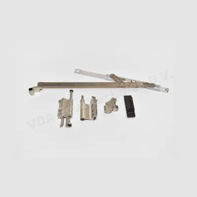 Schuco onderdeel alu Schaar compleet met toebehoren en bovenscharnier (Scherenlager) 243343
BAUSATZ BDS90 links EV1 Links