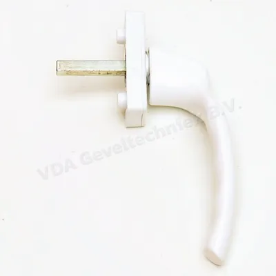 Hoppe kruk wit links stift 7x40 tbv buiten draaiend raam