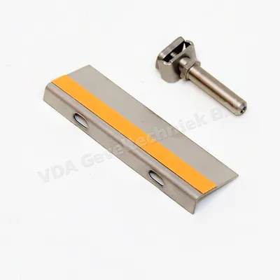 Jansen RVS glasopzetprofiel met RVS anker, L=36 mm, VISS SG