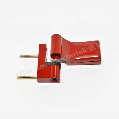 Dr. Hahn 2-delig scharnier Serie KT-B RAL3011 rood opdek t.b.v. Rehau/Wymar/Profine K60490001