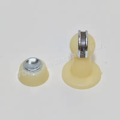 DX Deurvastzetter magnetisch 80mm met voetplaat 55mm kunststof Wit DVZ M 802 WE door Stay .