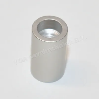 Maco afstandbus Aluminium rond 20x35 mm met gat 6 mm EV1