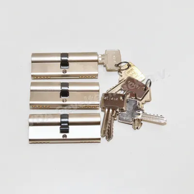 Litto Cilinder set a 3 / 40x40MM gelijksluitend, 9 sleutels