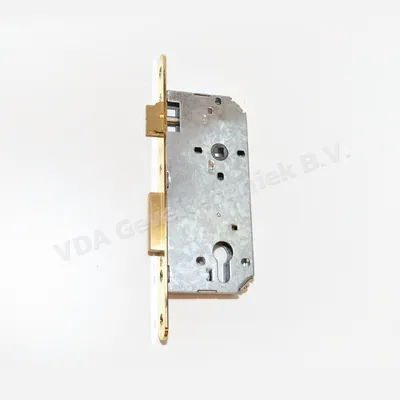 Corbin dag en Nacht cilinder slot Drn 50 x 85 mm Voorplaat geel koper 22 x 240 mm afgerond