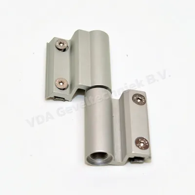 Savio /\V deurscharnier 2-delig voor groef 10x14.3 mm Summa. Lengte= 139 MM incl. dopjes. F1 achteraf klembaar & regelbaar 1124.31