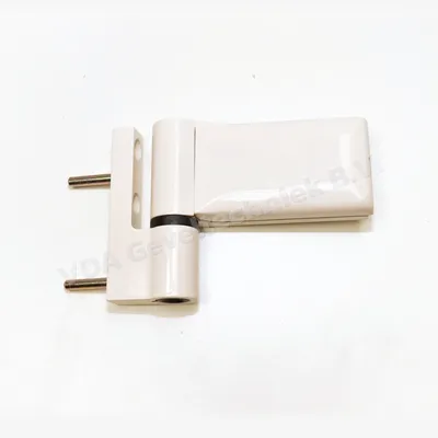 Dr. Hahn 2-delig scharnier Serie KT-EV RAL9001 opdek 15-20mm creme met stelgat