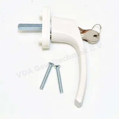 Wurth raamkruk/raamgreep 7x35 RAL9001 afsluitbaar (aluminium)