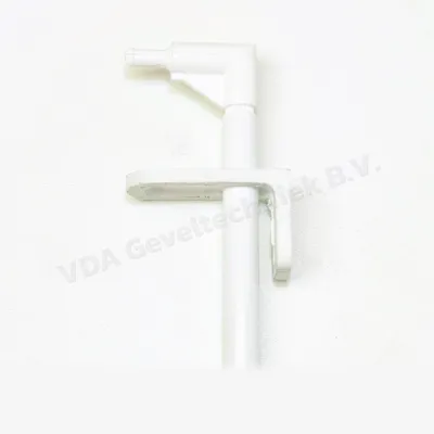 Bedieningsstok wit lengte 750mm incl. bocht 20mm en geleider t.b.v. ventilatie rooster 10mm