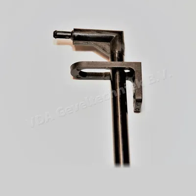 Bedieningsstok zwart lengte 750mm incl. bocht 30mm en geleider t.b.v. ventilatie rooster 10mm