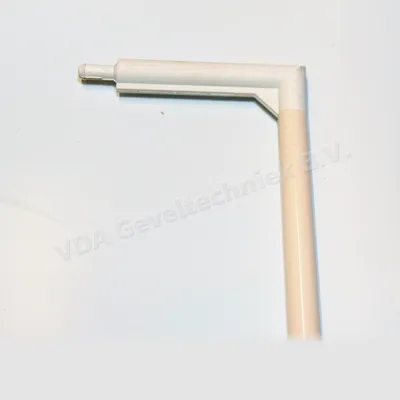 Bedieningsstok creme lengte 1000mm incl. bocht 60mm(wit) t.b.v. ventilatie rooster 10mm